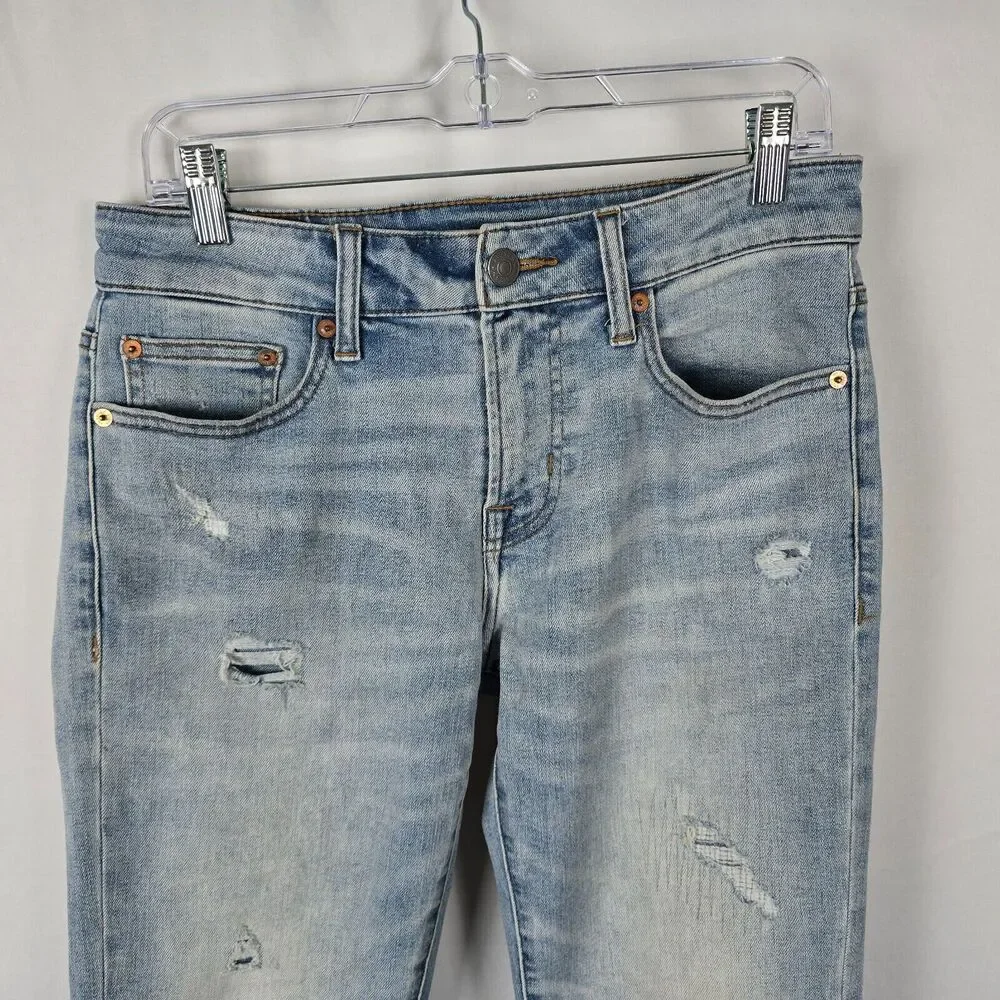 American Eagle Jeans Men's 30 x 32 Blue Skinny Distressed Next Level AirFlex